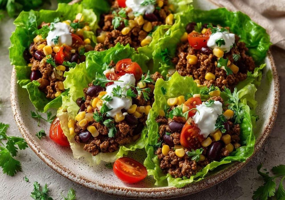 Beef Taco-Style Lettuce Wraps